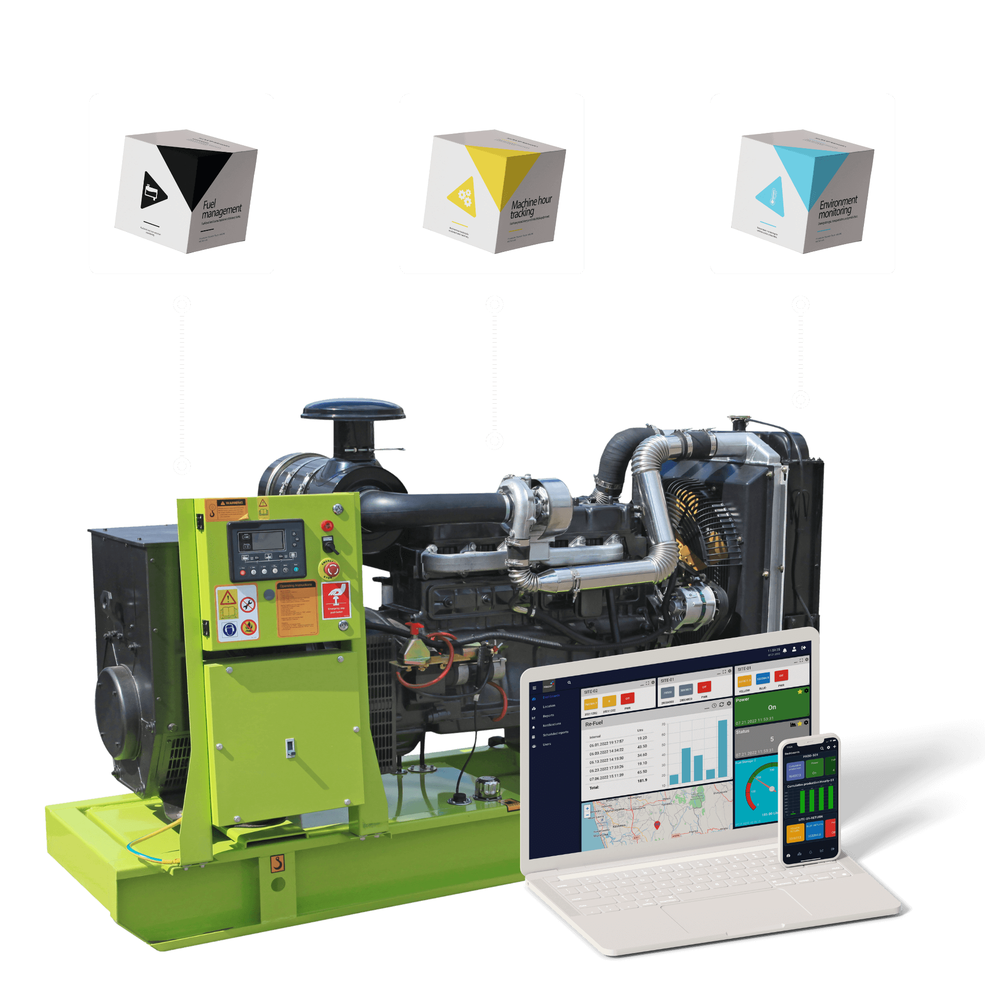 Diesel generator monitoring
