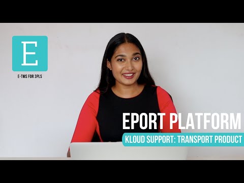 EPORT: How to create a transport product in the 3PL software?